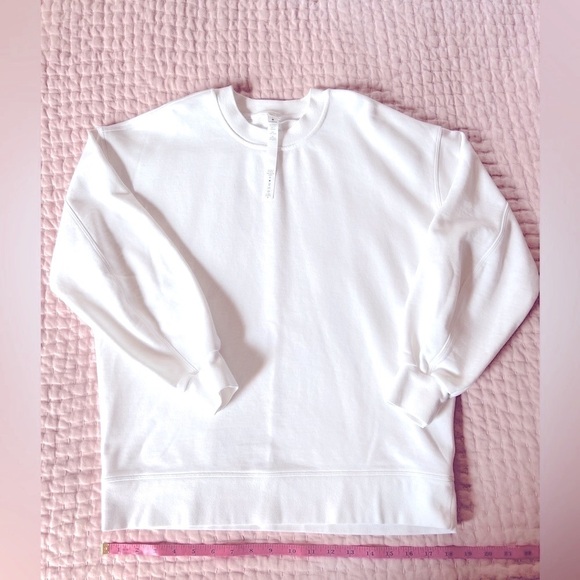 Lululemon White Women’s French Terry Sweatshirt size P6. - Picture 7 of 11